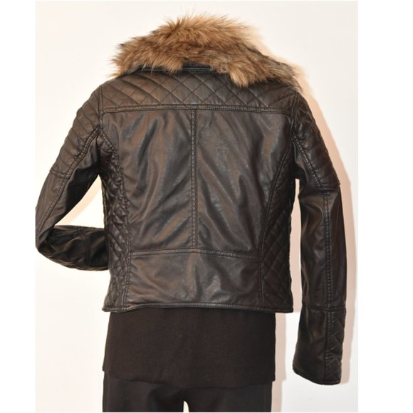 Amazing Vintage Faux-fur Faux-leather Jacket (H&M) - Picture 3 of 9